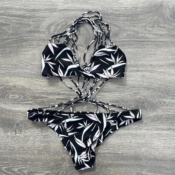 Mikoh Seychelles Monokini One Piece Swimsuit, bird of paradise pink - Picture 2 of 11